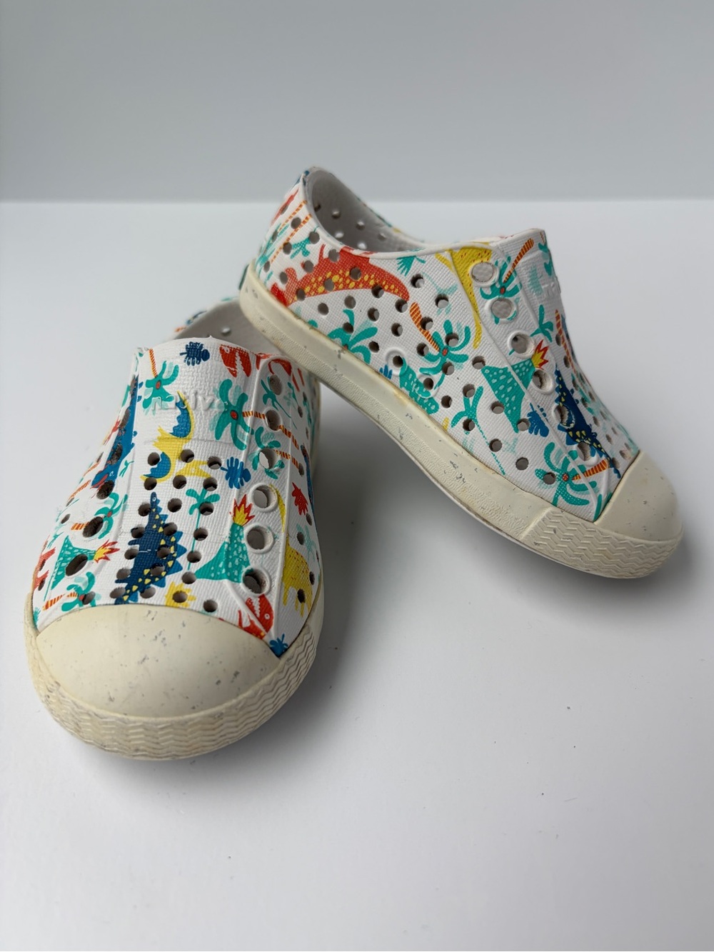Native Jefferson Dinosaurs Baby Toddler Slip On Water Shoes Sneakers C5
